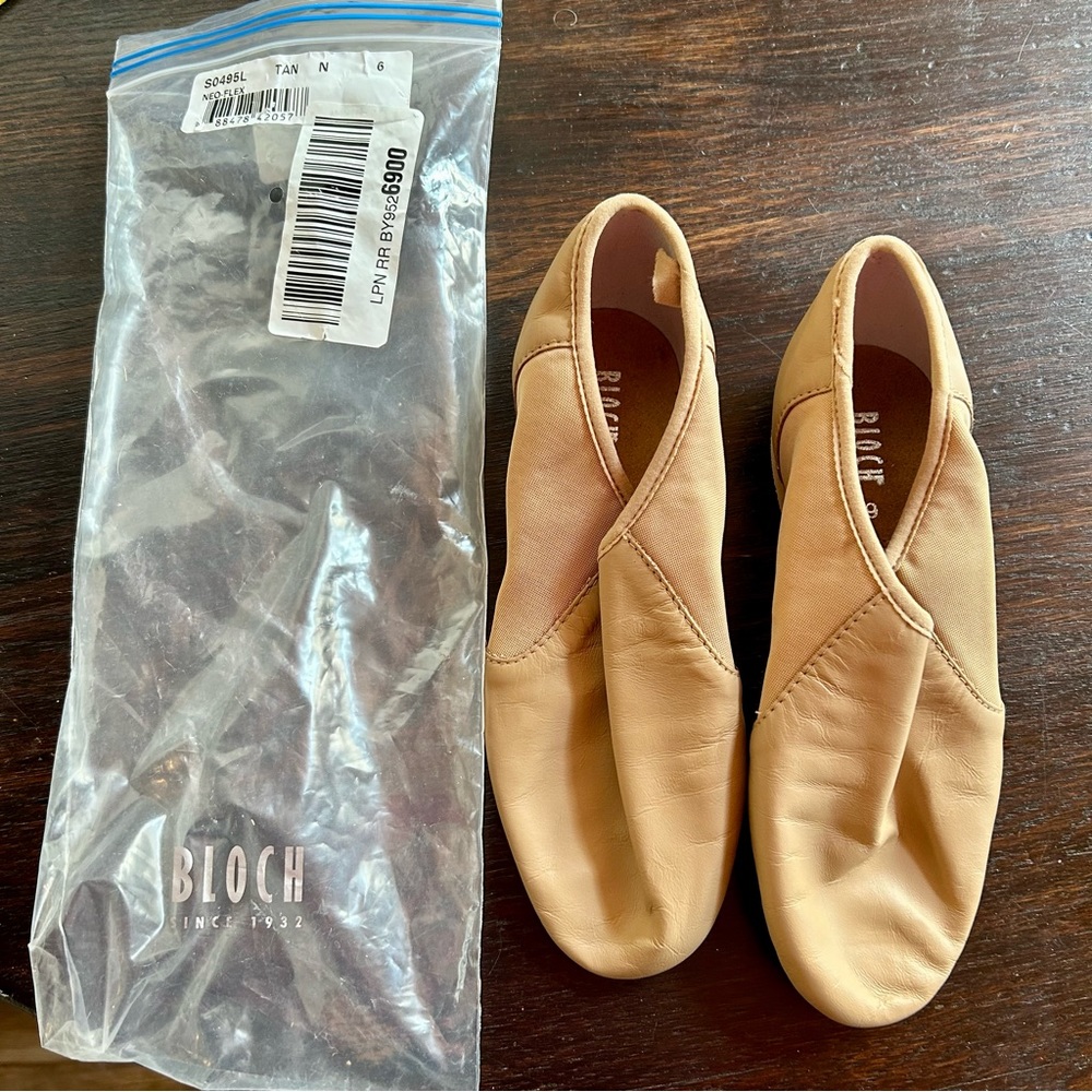 NEW Bloch Neoflex Tan Size 6